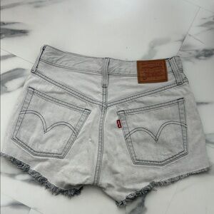 Levi's 501 Women's Light Gray Jean Shorts